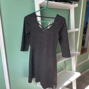 Black Quarter Sleeve Dress